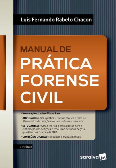 Imagem de Livro - Manual de Prática Forense Civil - 11ª edição 2024