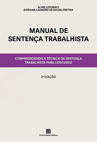 Imagem de Livro - Manual de Sentença Trabalhista