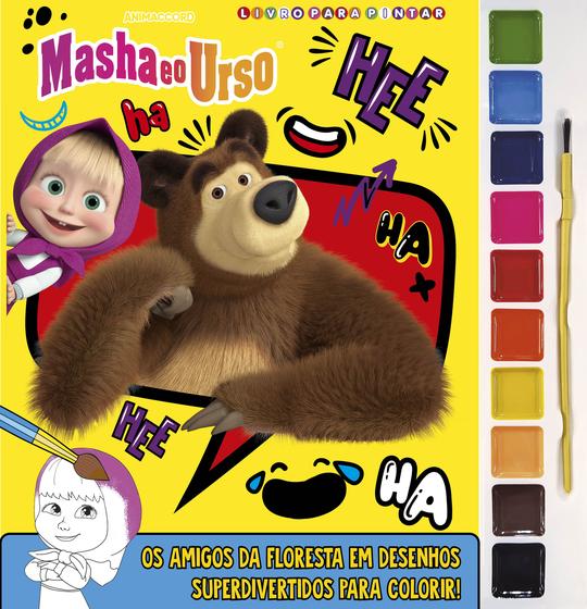 Livro - Masha e o Urso Livro para Pintar com Aquarela - Livros de ...