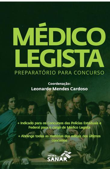 Imagem de Livro Médico Legista: Preparatório Para Concurso - Sanar