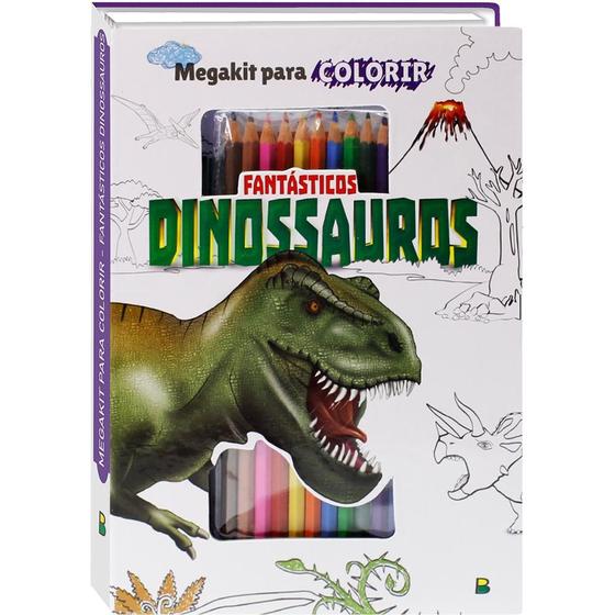 Imagem de Livro - Megakit para Colorir: Fantásticos Dinossauros