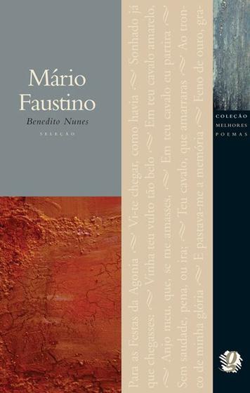 Livro - Melhores Poemas Mário Faustino Menor preço em Livro - Melhores Poemas Mário Faustino