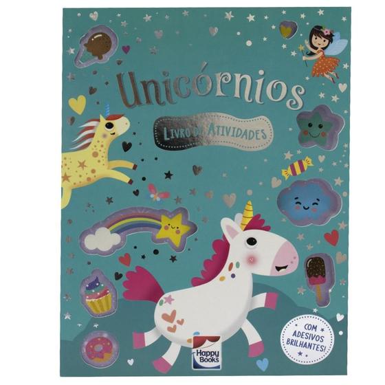 Imagem de Livro - Meu Livro de Adesivos Brilhantes: Unicórnios