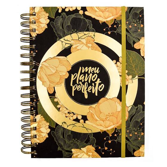Livro - Meu plano perfeito, planner sem data com capa dura e espiral ...