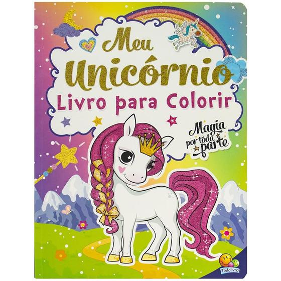 Imagem de Livro - Meu Unicórnio - Livro para Colorir