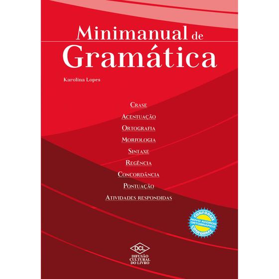 Livro Mini Manual de Gramatica 384 Paginas DCL Livros Didáticos