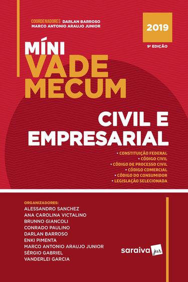 Imagem de Livro - Míni Vade Mecum civil e empresarial - 9ª edição de 2019