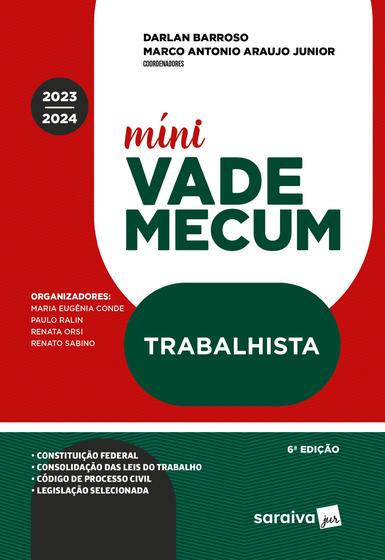 Imagem de Livro - Mini Vade Mecum Trabalhista - Meu Curso - 6ª edição 2024