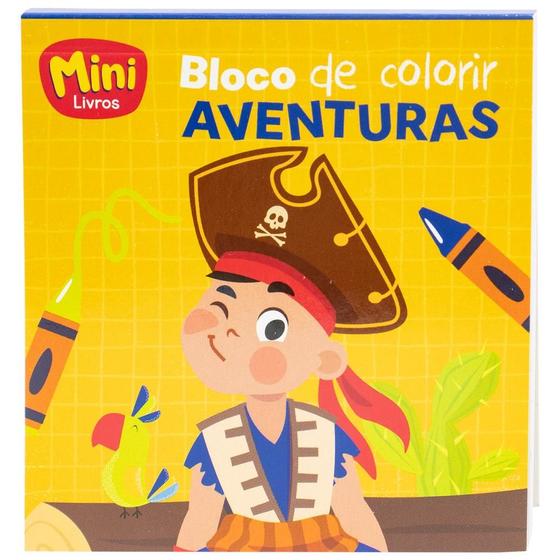 Imagem de Livro - MINIBloco de Colorir(A): Aventuras