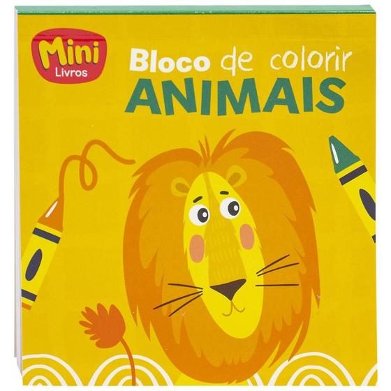 Imagem de Livro - MINIBloco de Colorir(R): Animais