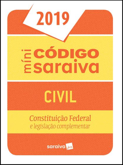 Imagem de Livro - Minicódigo Civil e Constituição Federal - 25ª edição de 2019