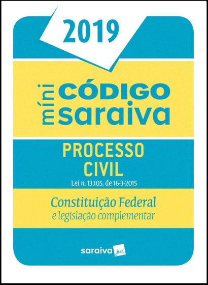 Imagem de Livro - Minicódigo de Processo Civil e Constituição Federal - 24ª edição de 2019