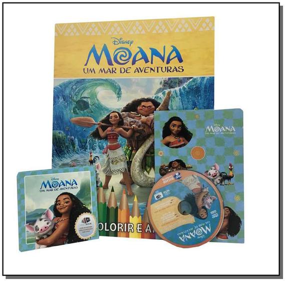 Imagem de Livro - Moana -  Para Colorir E Aprender - RIDEEL EDITORA ( BICHO ESPERTO