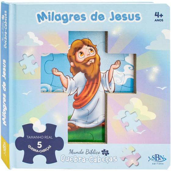 Livro - Mundo Bíblico em quebra-cabeças: Milagres de Jesus Menor preço em Livro - Mundo Bíblico em quebra-cabeças: Milagres de Jesus