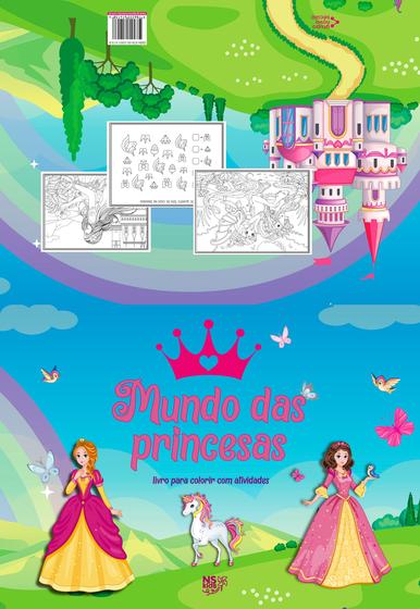 Imagem de Livro - Mundo das princesas – para colorir com atividades