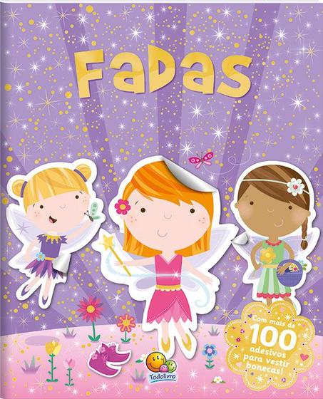 Imagem de Livro - Mundo mágico com adesivos: fadas