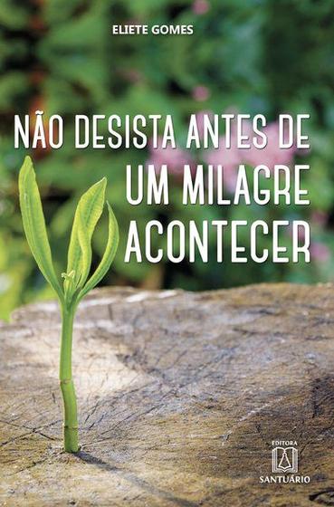 Imagem de Livro - Não desista antes de um milagre acontecer