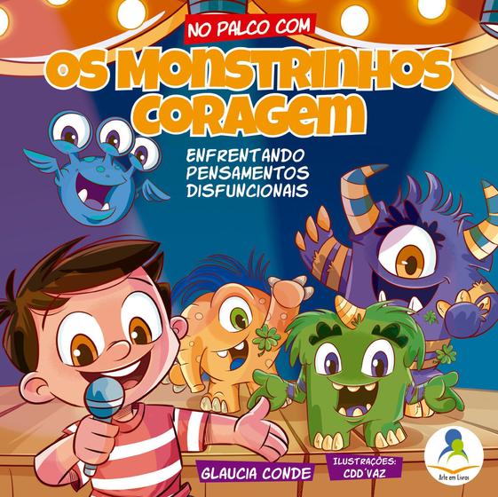 Imagem de Livro No Palco Com Os Monstrinhos Coragem
