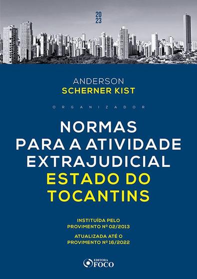 Imagem de Livro - Normas para a Atividade Extrajudicial Estado de Tocantins - 1ª ED - 2023