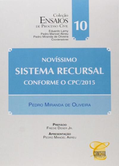 Imagem de Livro - Novíssimo Sistema Recursal Conforme o CPC/2015 - Conceito Editorial