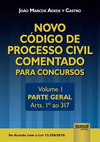 Imagem de Livro - Novo Código de Processo Civil Comentado para Concursos - Volume I