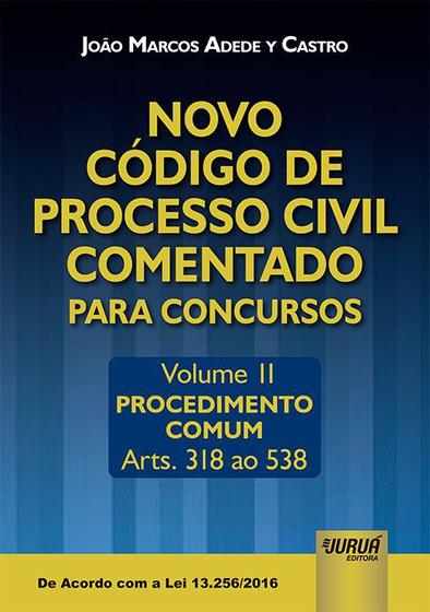 Imagem de Livro - Novo Código de Processo Civil Comentado para Concursos - Volume II