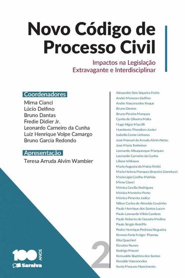 Imagem de Livro - Novo código de processo civil: Impactos na legislação extravagante e interdisciplinar - Volume 2 - 1ª edição de 2015