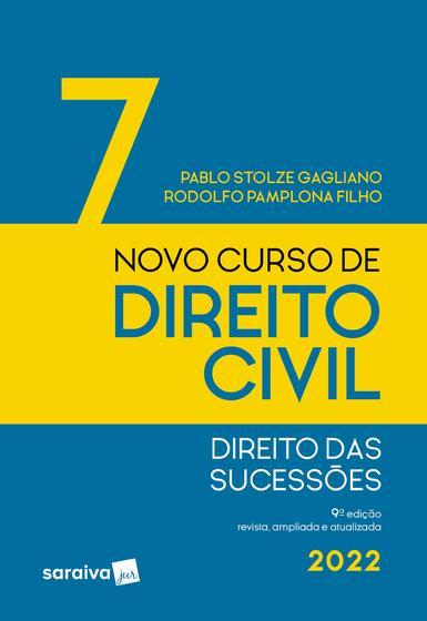 Imagem de Livro - Novo curso de direito civil - direito das sucessões - Vol 7 - 9ª edição 2022