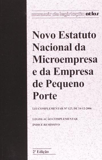 Imagem de Livro - Novo Estatuto Nacional Da Microempresa E Da Empresa De Pequeno Porte