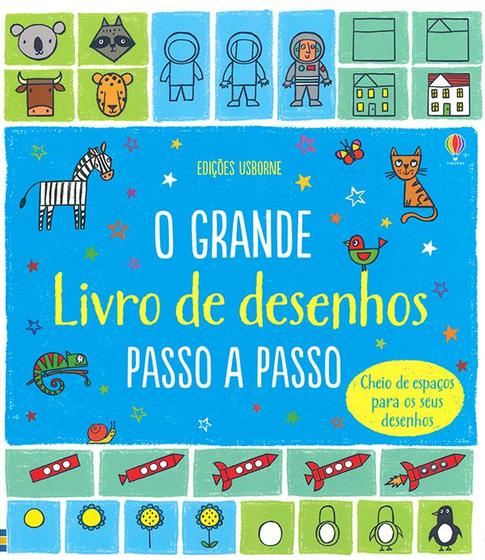 Imagem de Livro - O grande livro de desenhos : Passo a passo