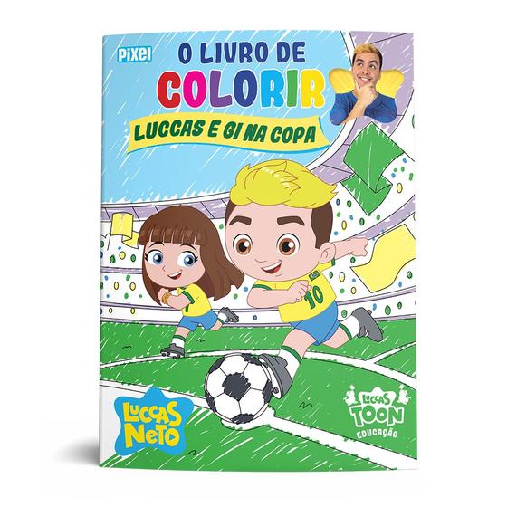 Imagem de Livro - O livro de colorir Luccas e Gi na Copa