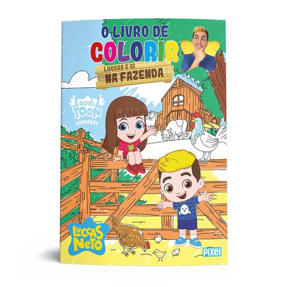 Imagem de Livro - O livro de colorir Luccas e Gi na fazenda