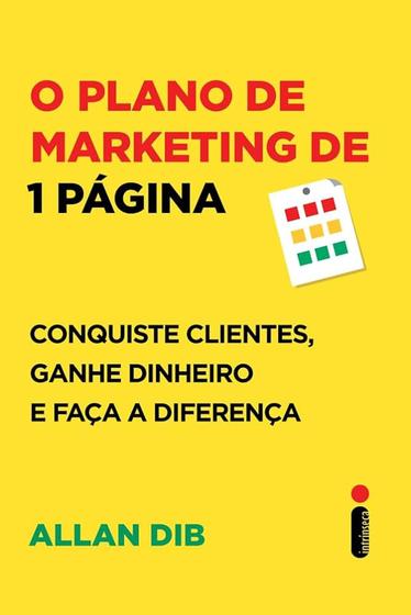 Imagem de Livro - O plano de marketing de 1 página