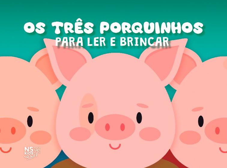 Imagem de Livro - Os três porquinhos - para ler e brincar