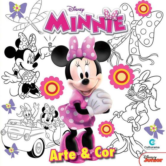 Livro Para Colorir Disney Minnie Arte e Cor - culturama - Kit de ...