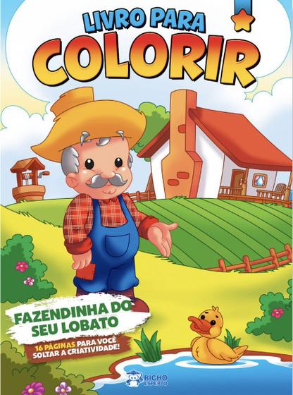 Livro Para Colorir - Fazendinha do Seu Lobato - Bicho Esperto Menor preço em Livro Para Colorir - Fazendinha do Seu Lobato - Bicho Esperto