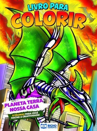 Imagem de Livro Para Colorir Heróis Contra O Mal - Planeta Terra Nossa Casa - Bicho Esperto