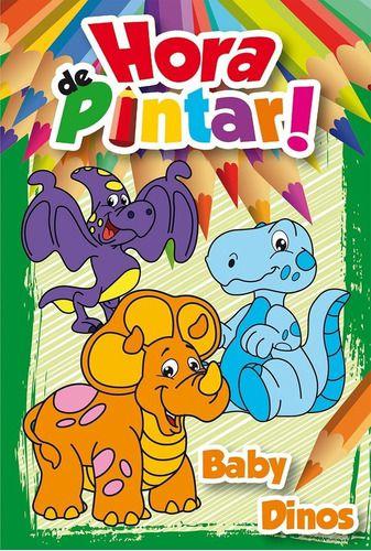 Imagem de Livro para colorir infantil hora de pintar - baby dinos - RIDEEL