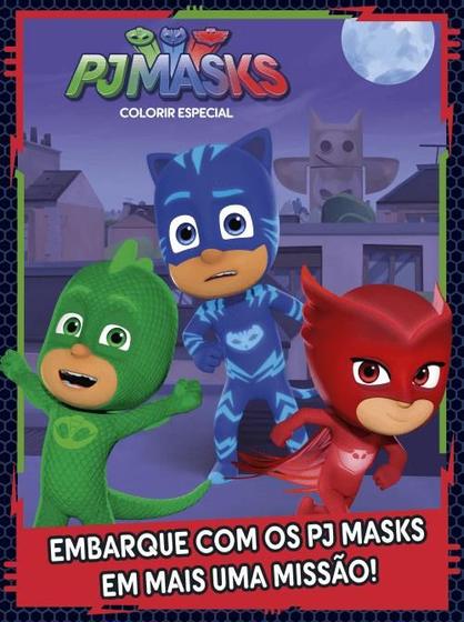 Imagem de Livro para Colorir PJ Mask com Acessórios