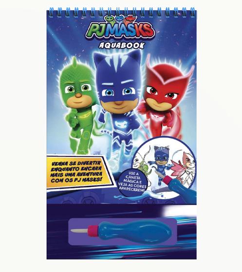 Imagem de Livro para Pintar PJ Masks Aquabook com Caneta Mágica