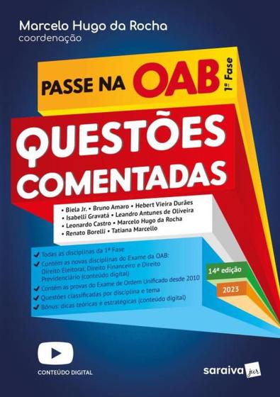 Imagem de Livro Passe Na Oab - 1ª Fase - Questões Comentadas Marcelo Hugo da Rocha