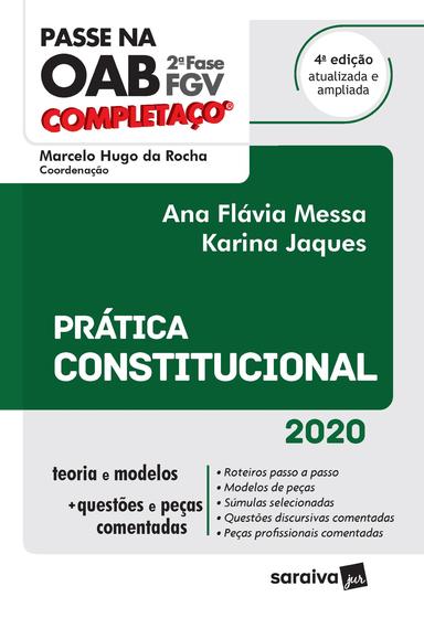 Imagem de Livro - Passe na OAB 2ª Fase - FGV - Completaço - Prática Constitucional - 4ª Ed. 2020