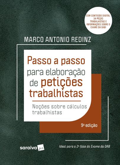 Imagem de Livro - Passo a Passo para elaboração de petições trabalhistas - 9ª edição 2023