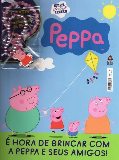 Livro Peppa Para Colorir Inclui Bracelete Exclusivo da Peppa - ABRIL Imagem de Livro Peppa Para Colorir Inclui Bracelete Exclusivo da Peppa - ABRIL