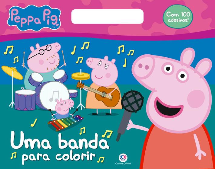 Livro - Peppa Pig - Uma banda para colorir Menor preço em Livro - Peppa Pig - Uma banda para colorir