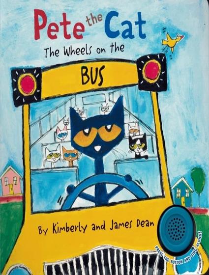 Imagem de Livro - Pete The Cat - The Wheels On The Bus Sound Book