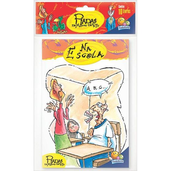 Livro Piadas de morrer de rir Kit c/ 10 Und. Livros de Literatura