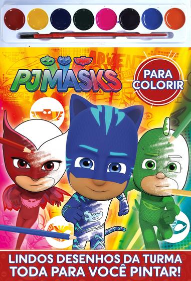 Imagem de Livro - Pj Masks para Colorir com Aquarela