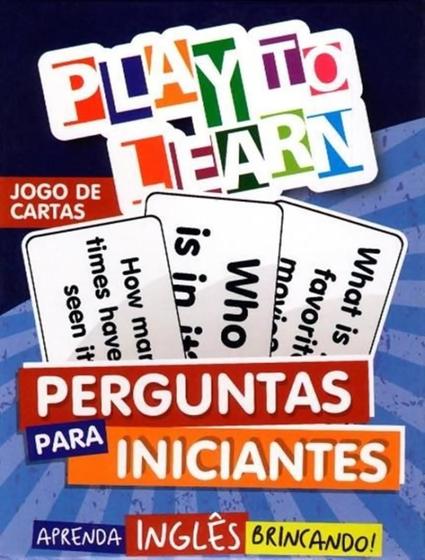 Imagem de Livro - Play To Learn - Card Game - Questions For Beginners