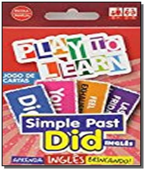 Imagem de Livro - Play To Learn - Jogo De Cartas - Simple Past - Did Ingles - Ptl - Play To Learn